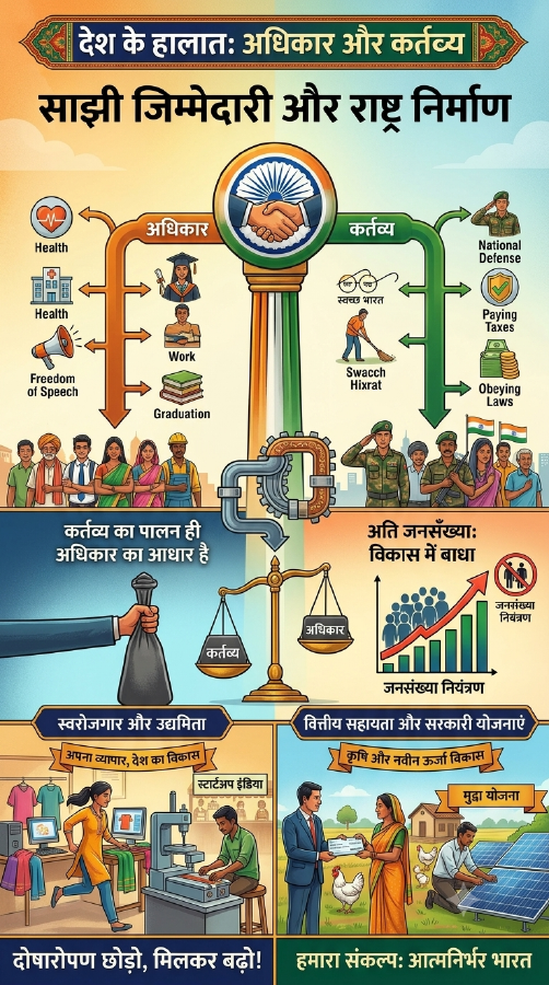 देश के हालात (अधिकार और कर्तव्य)